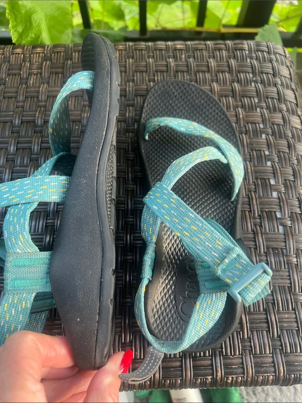 Chaco Kids Teal Strappy Sport Sandals
